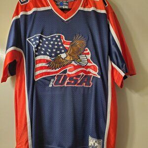 JERSEY, by Steve & Barry's " U.S.A. HOCKEY 76 ", vintage Athletic Department.